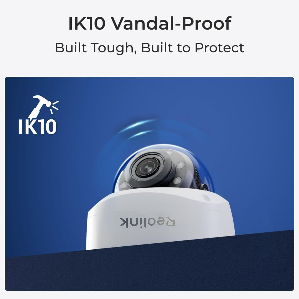 Reolink Professional RP-PCV8MZ 8MP Vandal-Proof PoE Dome Camera with 5