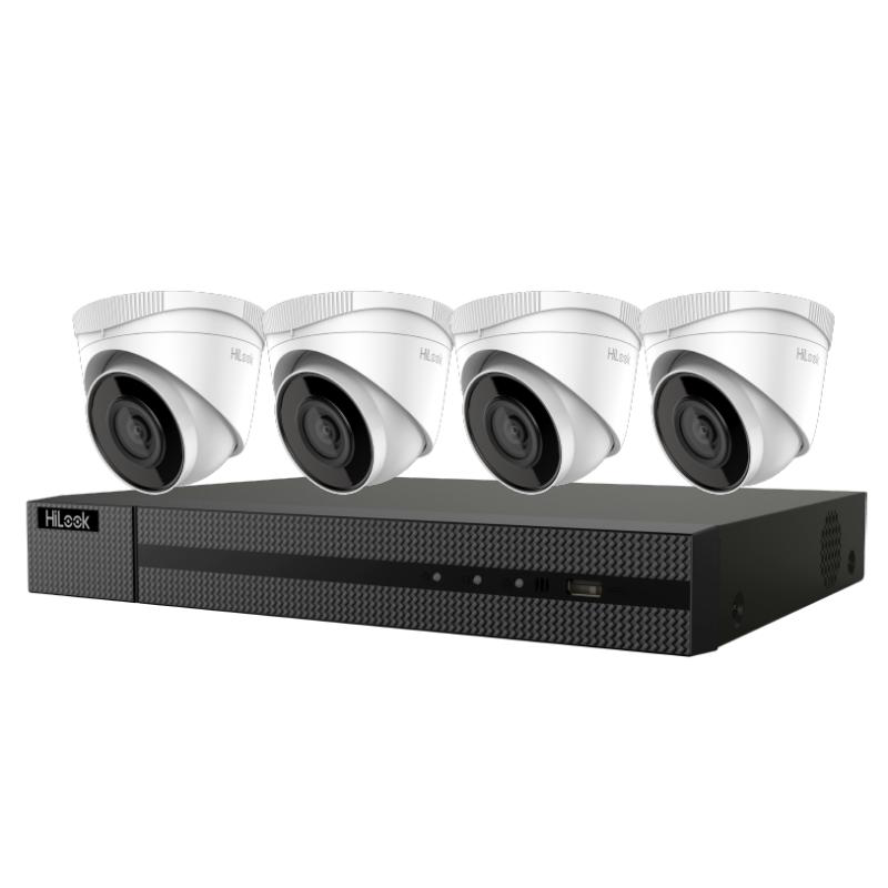 Hi Look Camera 4mp HiLook IK-4244TH-MH/P 4-Channel 4MP PoE Camera NVR Kit