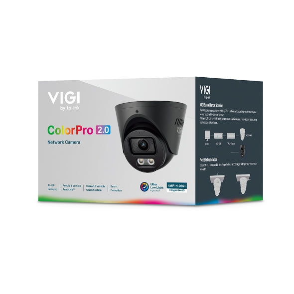 TP-Link VIGI InSight S445S 2.8mm 4MP ColorPro 2.0 Turret PoE Camera